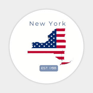 New York State (Light Colors) Magnet